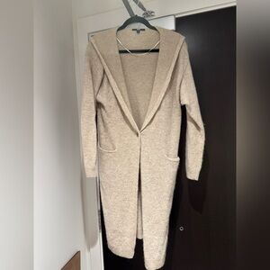Uniqlo wool mix hooded cardigan